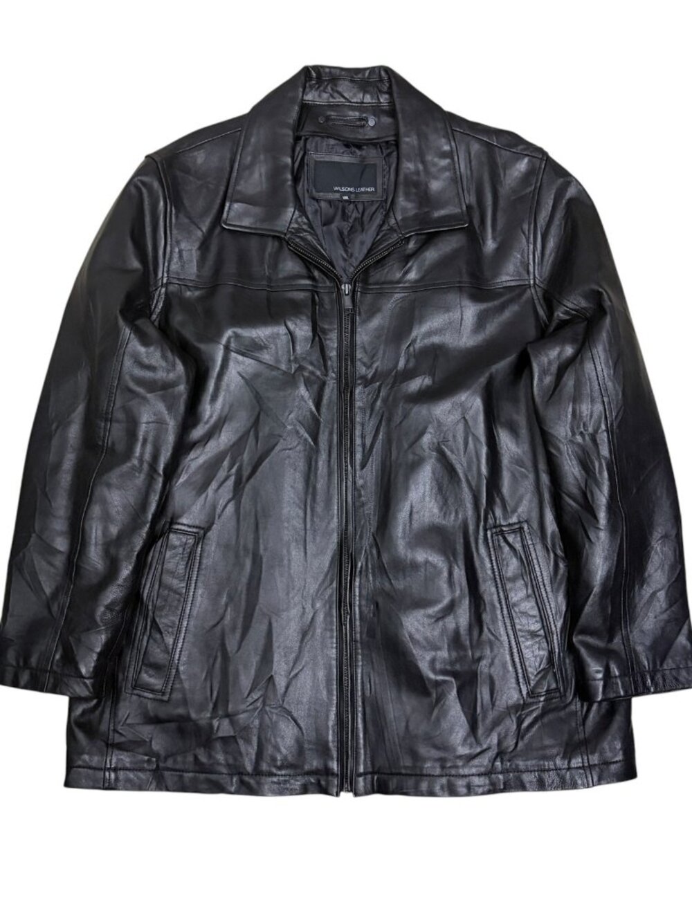 WILSONS LEATHER Jacket Luxury Designer Business Casual Bomber Coat Mens 2XL